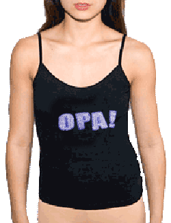 Rhinestone OPA! Women's Spaghetti Strap T