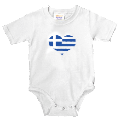 Greek Heart Baby PJ's