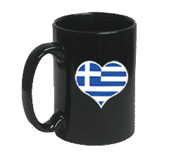 Greek Heart Coffee Cup