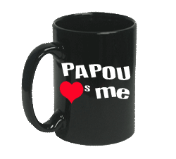 Papou Love's Me Coffee Cup
