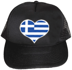 Greek Heart Trucker Hat
