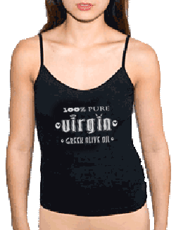 100% Pure Virgin Women's Spaghetti Strap T